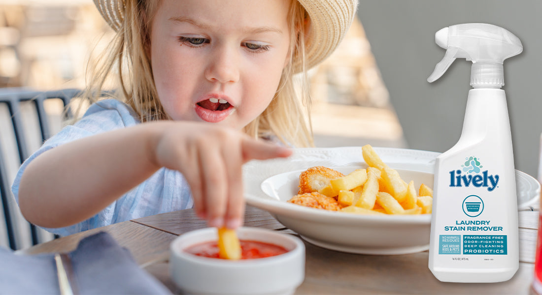 How To Remove Ketchup Stains from Shirts & Carpet with Lively Clean Products