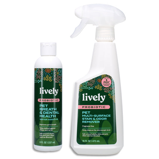 Lively Pet Breath, Stain, and Odor Control Bundle